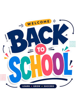 Back to school colorful banner with kids and books and Back to School 2026, Back to School Poster Design 2026, School Admission