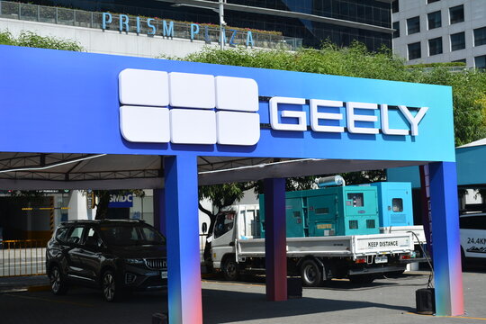 Geely booth at Autofocus test drive festival in Pasay, Philippines