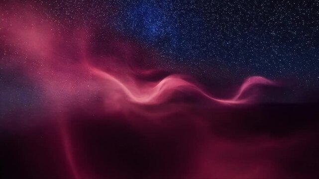 Moody navy and burgundy cosmic fog curling slowly through dark space with soft diffuse ambient glow