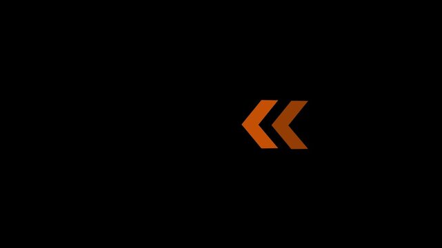 Arrow icon concept animation, arrows sign right to left animation concept.4k video