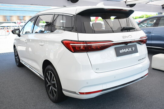 Byd emax 7 at Autofocus test drive festival in Pasay, Philippines