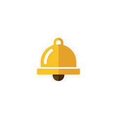 Fototapeta premium Yellow Notification Bell Icon for Alerts and Reminders