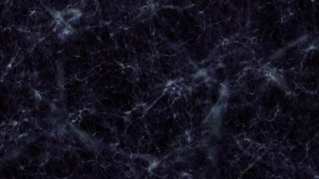 Abstract cosmic web animation background. Digital neural network, brain synapses or deep space galaxy structure of glowing lines and interconnected nodes.