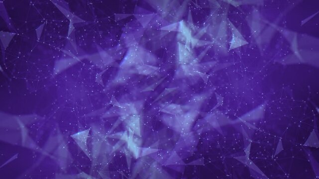 Futuristic lavender violet low poly triangular mesh backdrop