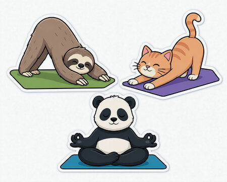 Cute Animals Doing Yoga