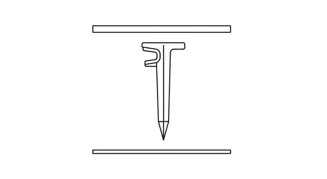 T-shaped anchor clip for fastening cables or wires to walls or ceilings