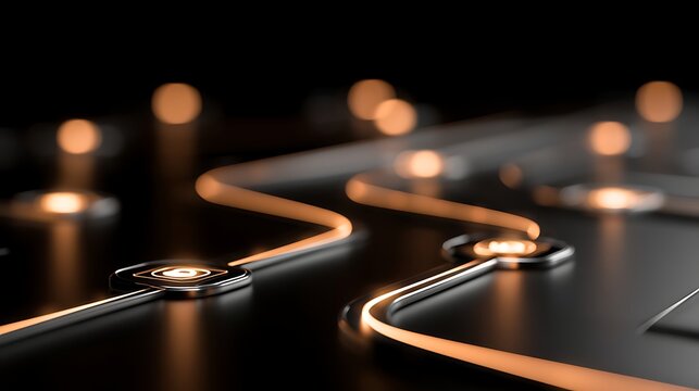 Protected network nodes connected by glowing encrypted pathways, secure communication concept