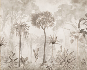 Sepia Tropical Forest