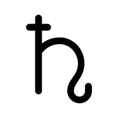 saturn line icon © dwi