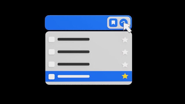 3D Dropdown Open | Alpha Channel
