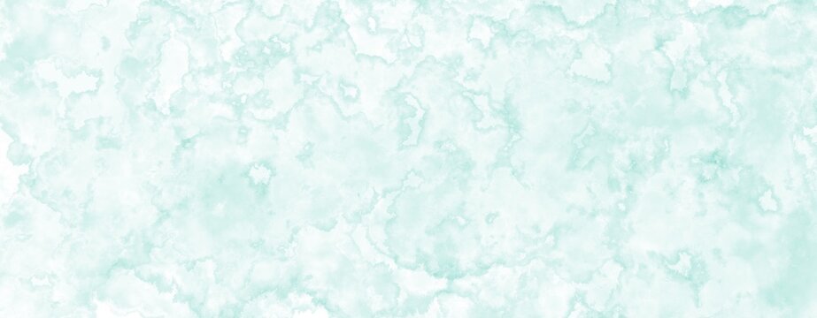 Light mint green marble texture panoramic background