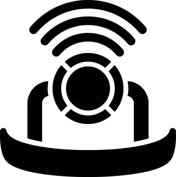 digital parking sensor Minimal bold vector