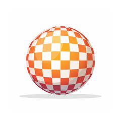Obraz premium Flat design basketball vector icon