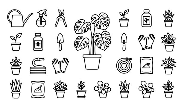 Genealogy and ancestry vector icon set with family history symbols