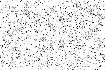 Fototapeta premium Black Grunge Speckled Texture Background with Random Ink Splatter Pattern