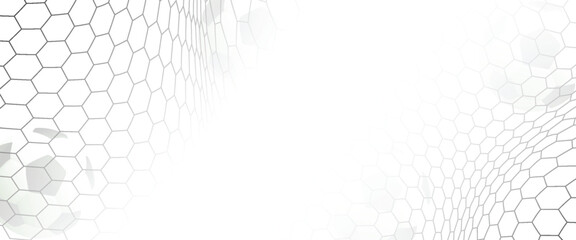 Fishing or soccer net. Repeated hexagon pattern. Black wired mesh texture isolated on white background. © Sukriaydi Achmad