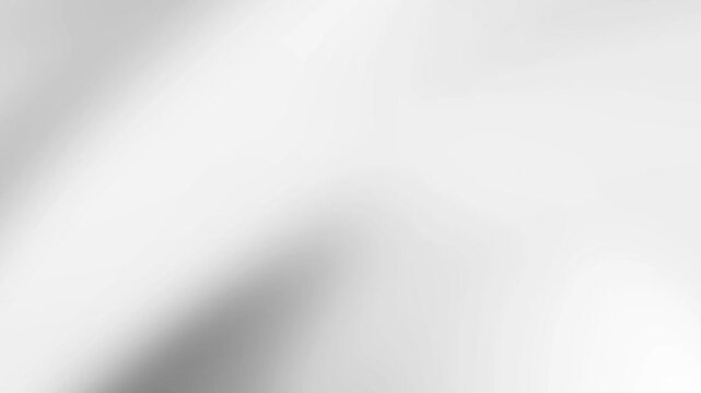Vibrant bright white and soft grey abstract gradient loop. Clean light moving fluid background for elegant minimalist branding, corporate presentation templates, and video title sequences