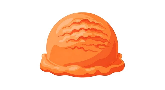 Close up of a fresh juicy orange slice on white background.