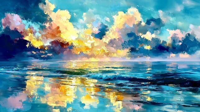 「光を映す海、空を描く波