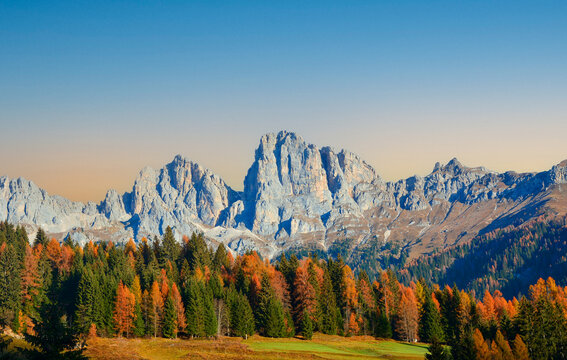 When autumn dresses the bare rock in a purple cloak