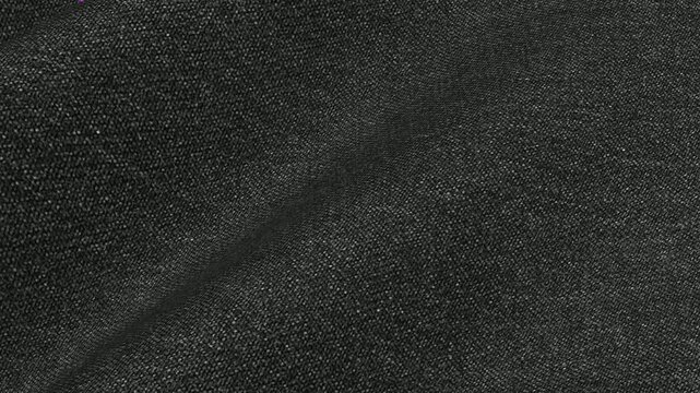 Italian Dark Gray Melange Wool Lycra Fabric rippling in flexible waves of premium stretch surface and charcoal suit texture for mens clothes