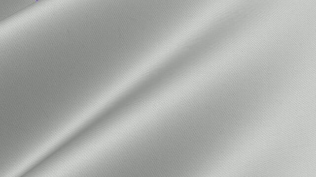 Finest White Suit Twill Fabric flowing in elegant pristine waves of diagonal weave and clean background surface for luxury summer tailoring