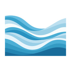 Naklejka premium Abstract Blue Wave Pattern Illustration