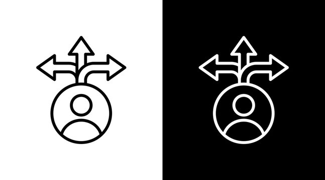 Flexibility Icon Sheet Black And White