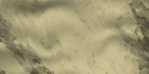 Abstract military camouflage pattern background, olive green and khaki textured vector illustration, seamless style fabric textile design for army banner or hunting poster. © imaamut