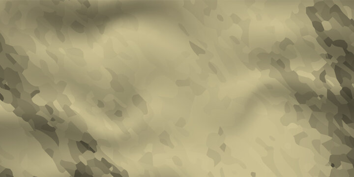 Abstract military camouflage pattern background, olive green and khaki textured vector illustration, seamless style fabric textile design for army banner or hunting poster.