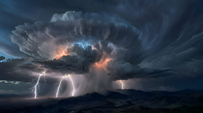 a colossal thunderstorm system