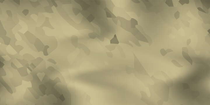 Abstract military camouflage pattern background, olive green and khaki textured vector illustration, seamless style fabric textile design for army banner or hunting poster.