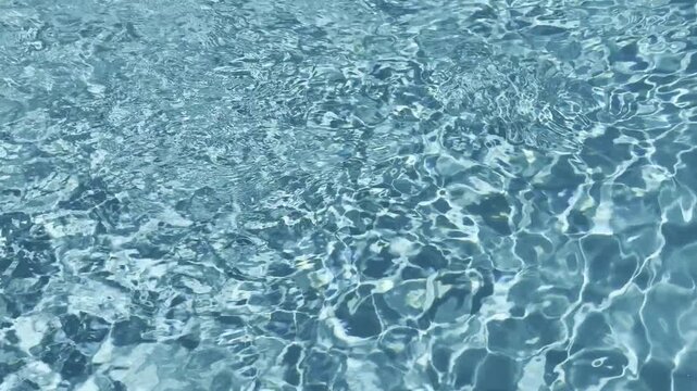Shining pool water ripples abstract background during summer