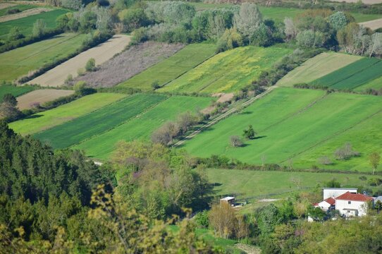 Idyllic rural countryside near Preza, Albania