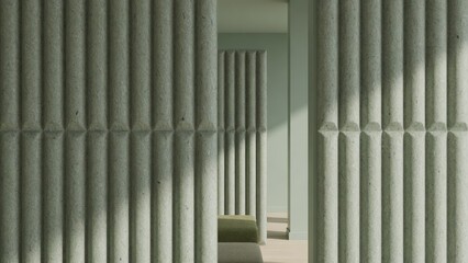 Fototapeta premium Noise Reduction And Wellbeing With Refined Recycled Material Surface