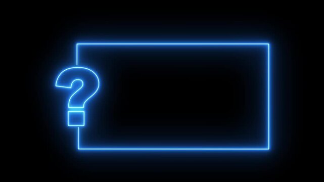 Glowing Neon Database Server Icon Animation on Black Background Digital Data Storage Technology Loop