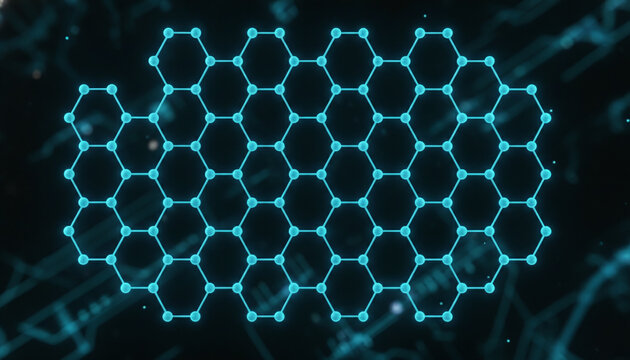 Transmission electron microscope TEM visualization of graphene atomic lattice