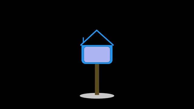 Animated postal service letter. Animated mailbox icon. Moving letters and mailboxes.