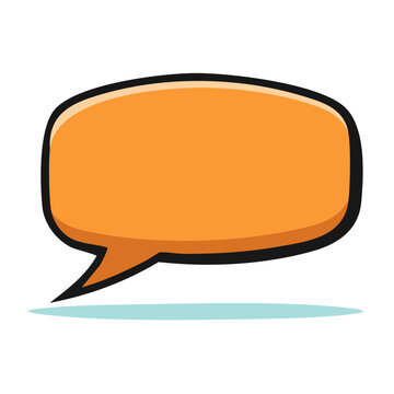 Flat design orange with bite mark