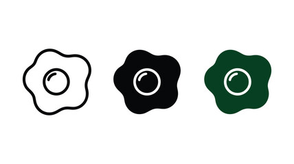 Obraz premium Flower, Icon Set, Black, White, Green, Vector Graphics