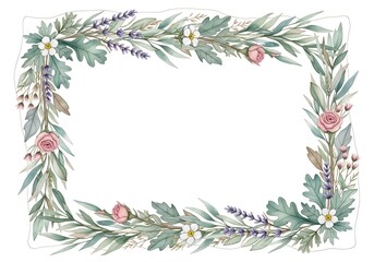 Fototapeta premium Elegant Green Wreath with Pine Cones and Red Berries for Holiday Decorations.