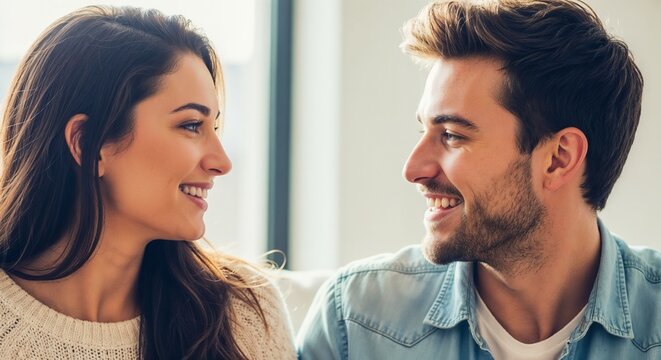 Smiling friends meeting again in cozy living space, enjoying conversation and connection while sitting together. Happy friends reconnect in intimate atmosphere, perfect for friendship-themed projects.