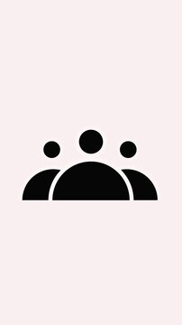 Black silhouette of a person with oval body. Minimalist silhouette of a person icon. Simple silhouette of a person graphic for user and profile symbol needs.