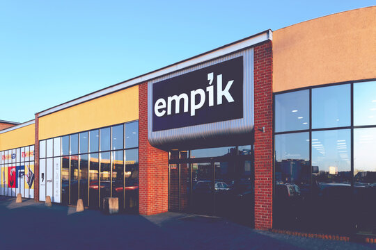Wloclawek, Poland - March 9, 2026. Empik bookshop at the City Shopping Centre.