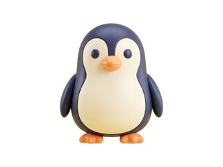 Fototapeta premium Happy Penguin Cute Cartoon 3D Character