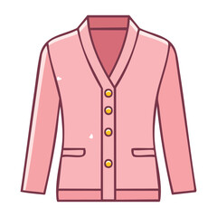 Naklejka premium Flat design vector illustration of women's blouse