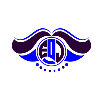 EOJ letter logo creative design. EOJ unique design