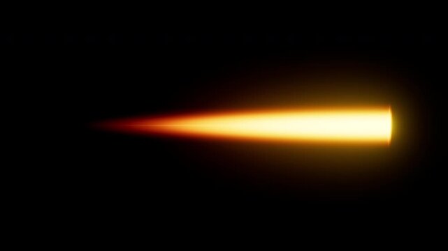 Powerful space rocket engine exhaust flame on green screen. Realistic fiery inferno trail, flying fighter jet thruster burst, and heat energy overlay VFX.
