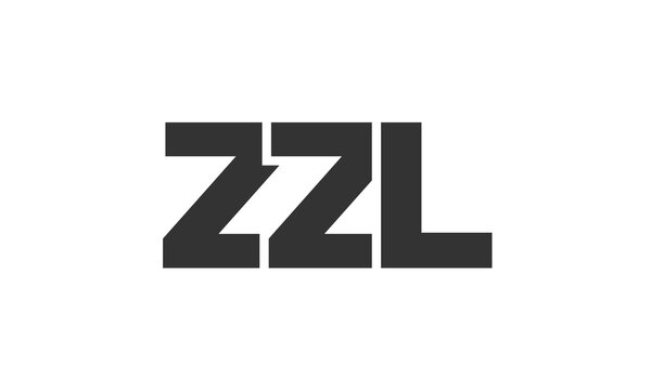ZZL logo design template with strong and modern bold text. Initial based vector logotype featuring simple and minimal typography. Trendy company identity.