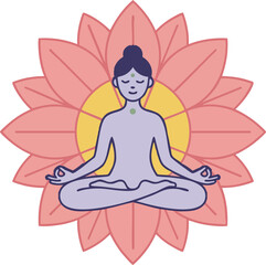 Naklejka premium Stress Relief Holistic Health